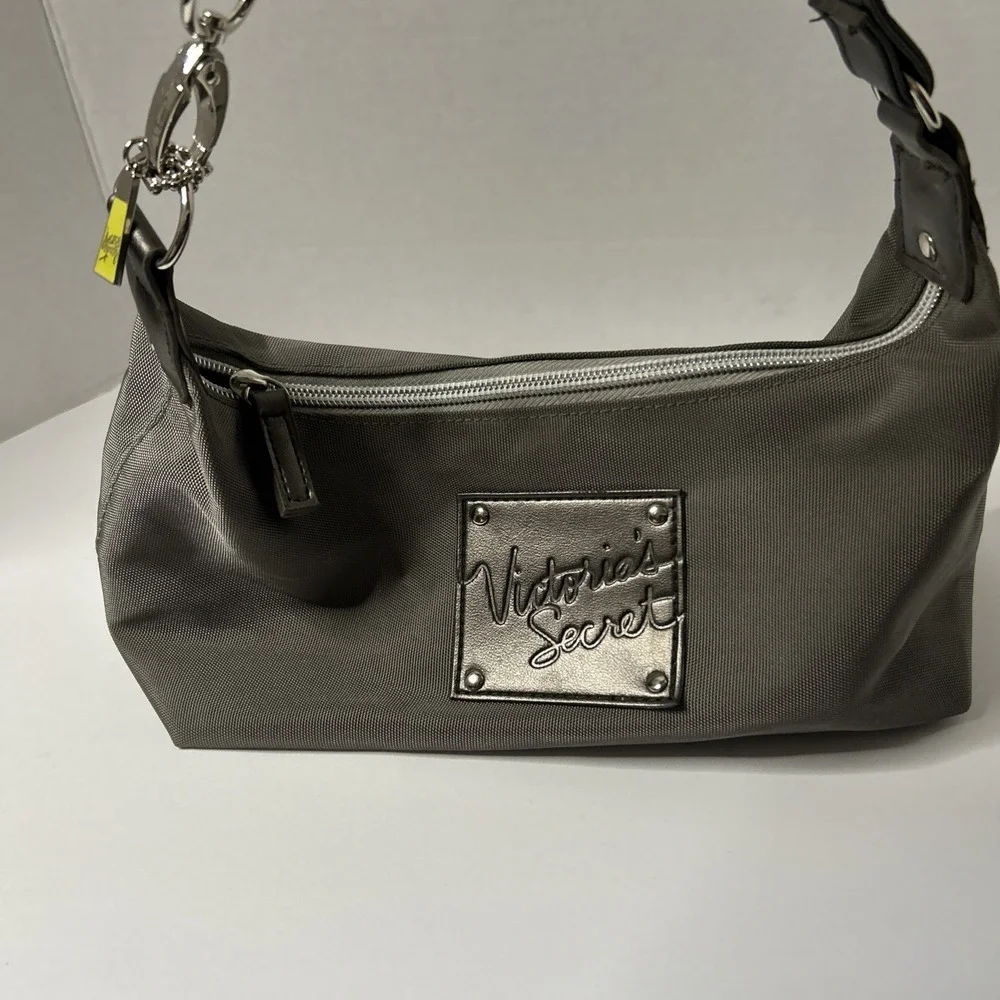 Victoria's Secret Handbag Purse Grey & Green